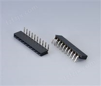2.0mm间距排母连接器 单排 弯针 Y型端子(塑料件高度 6.35)