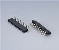 1.0mm间距排母连接器 单排 弯针(塑料件高度 2.0)