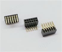1.27mm间距排母连接器 双排 弯针 U型端子(塑料件高度 4.3 / 3.4 / 2.0)